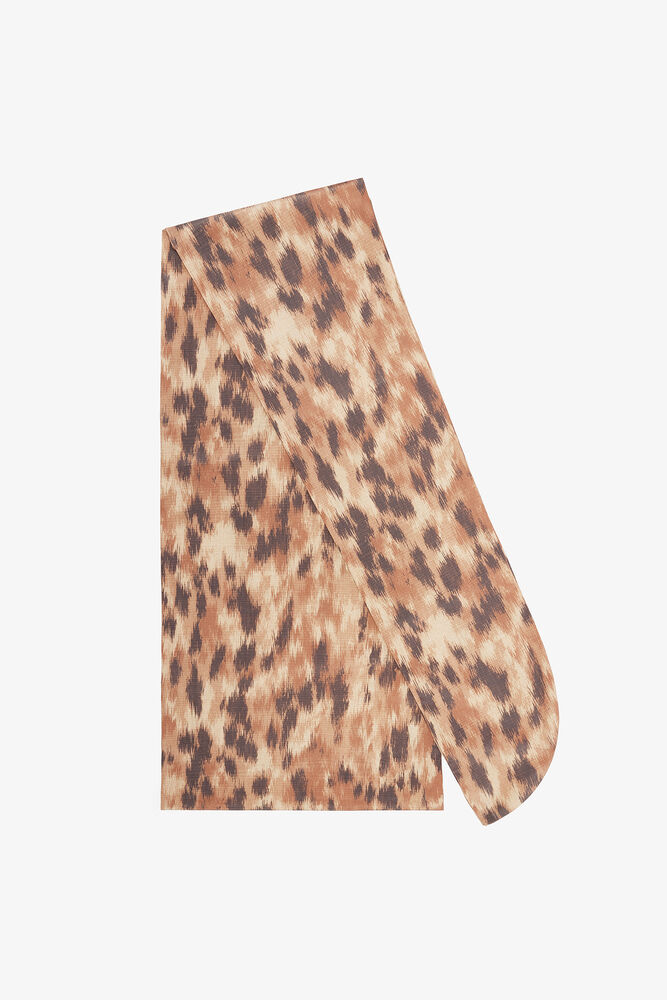 Wrap Scarf in Print, Burro