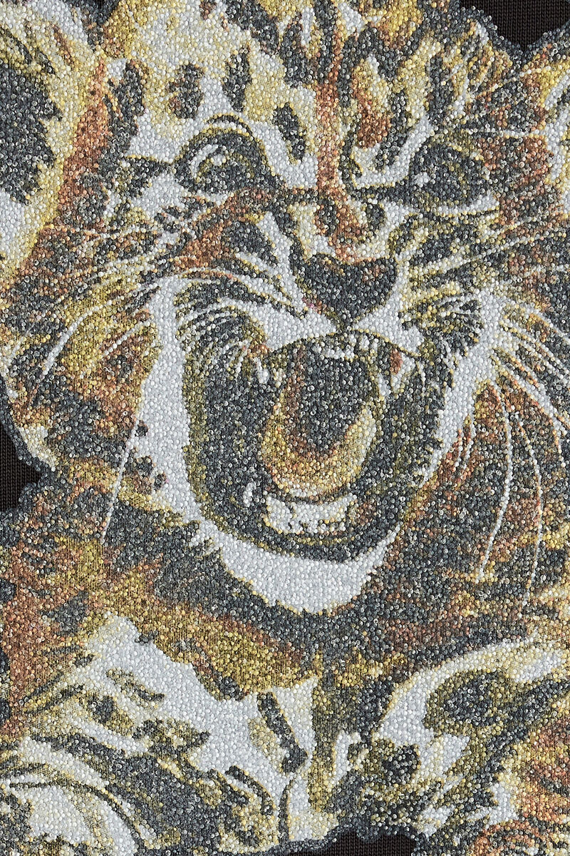 タイガー Tシャツ, Organic Cotton, in colour Phantom - 2 - GANNI