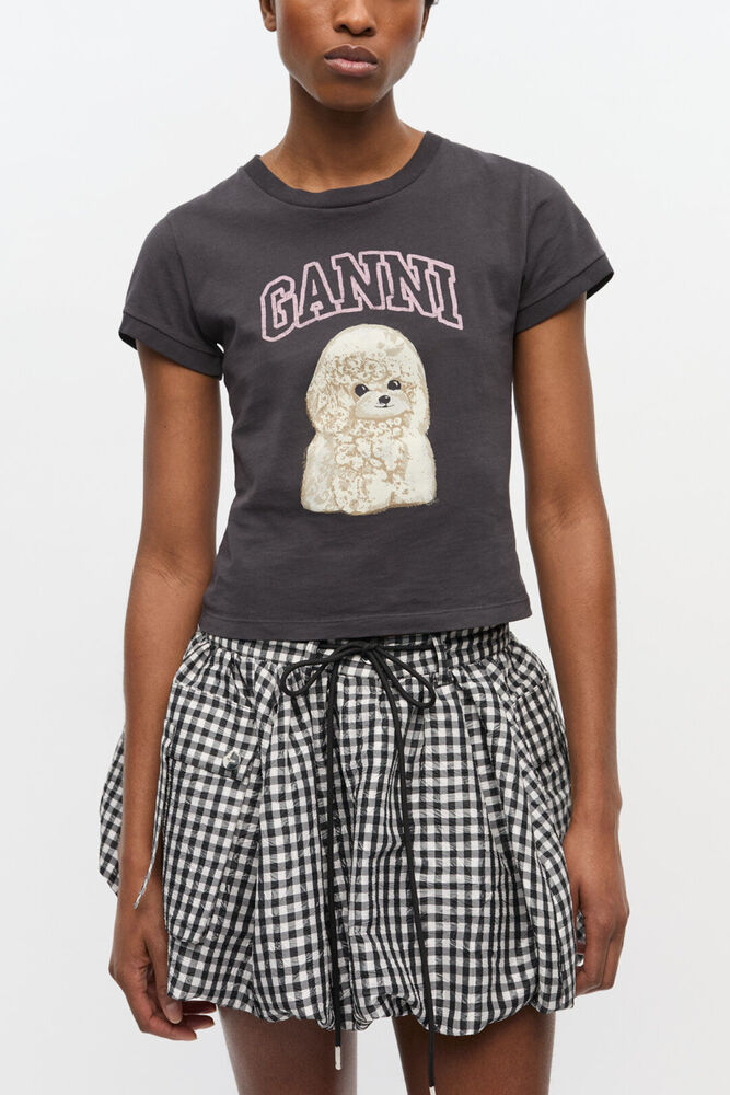 Black Poodle Baby Fit T-shirt, Phantom