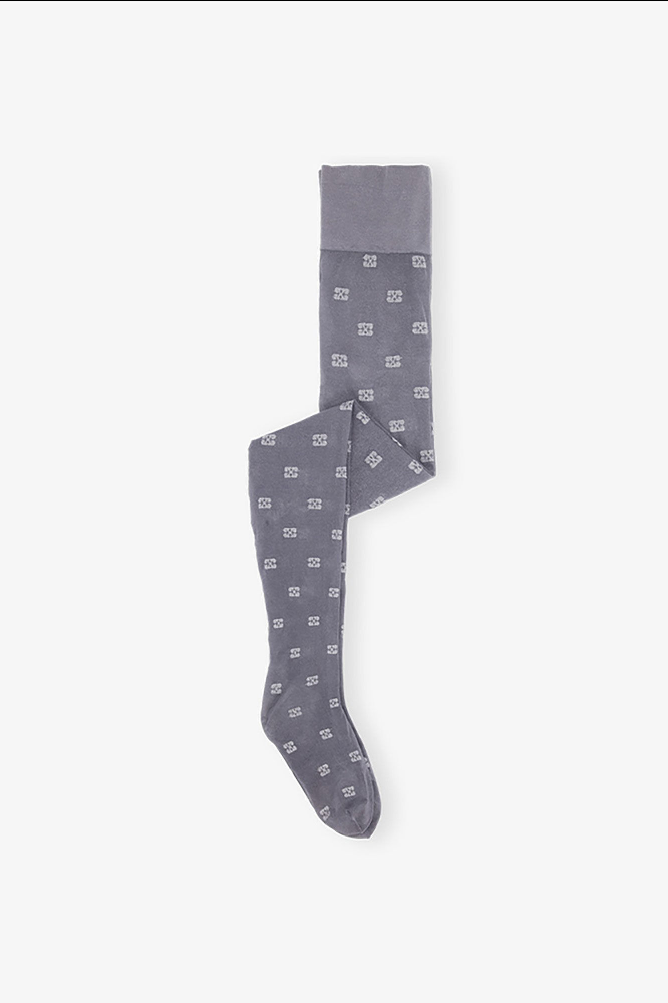 Grey Glitter Butterfly Lace Tights, Recycled Polyamide, in colour Dark Silver - 1 - GANNI