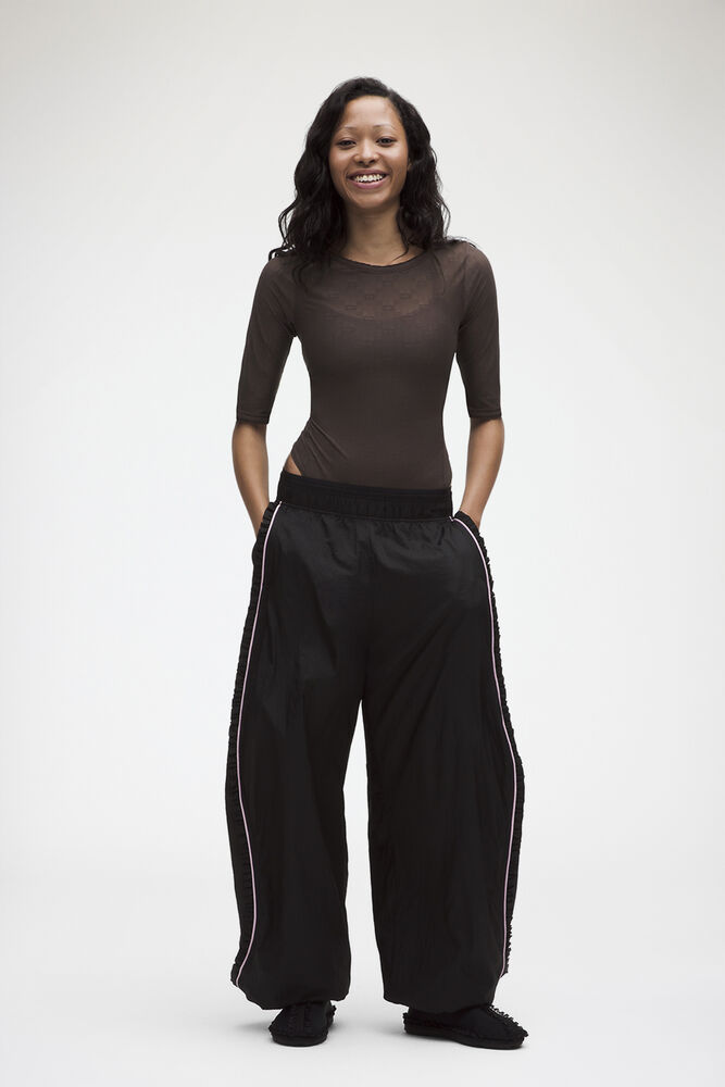 Bodysuit aus Jacquard-Mesh, Espresso