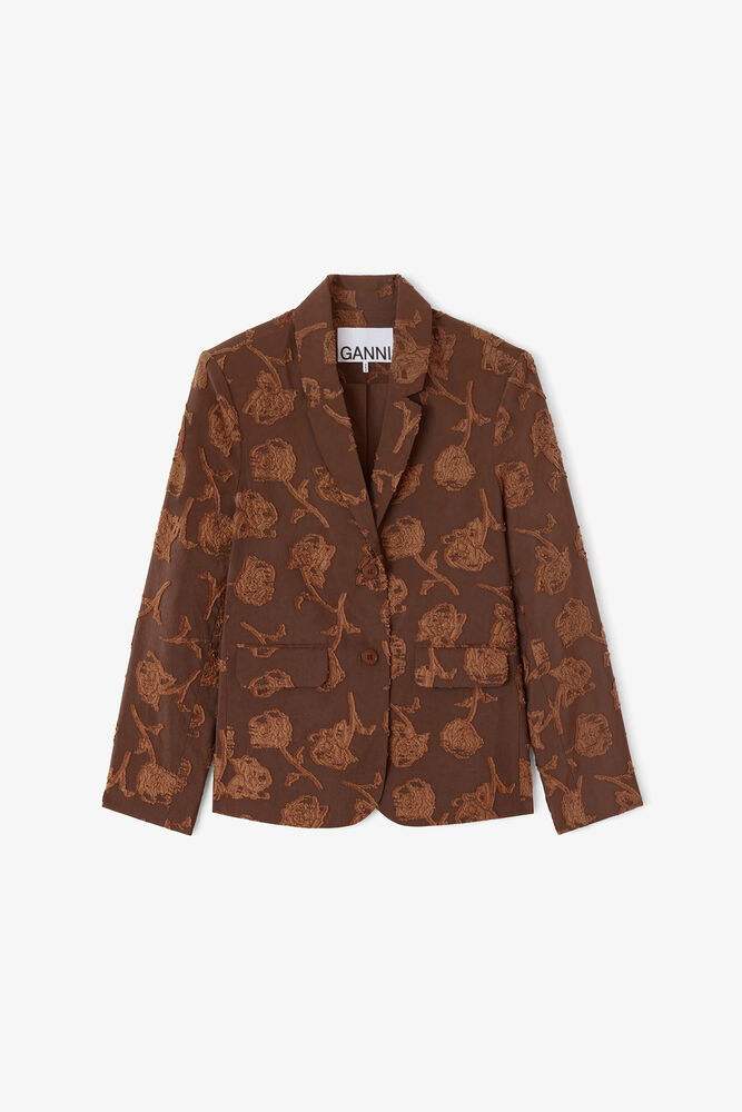 Blazer in Brown Fil Coupe, Cocoa Brown