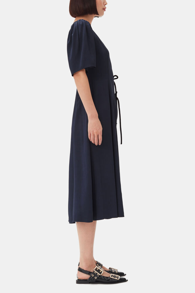 Feminine Buckle Ballerinas in Black Croco , Black