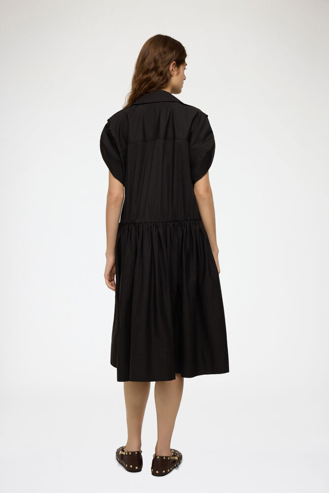 Dress in Black Cotton, Black
