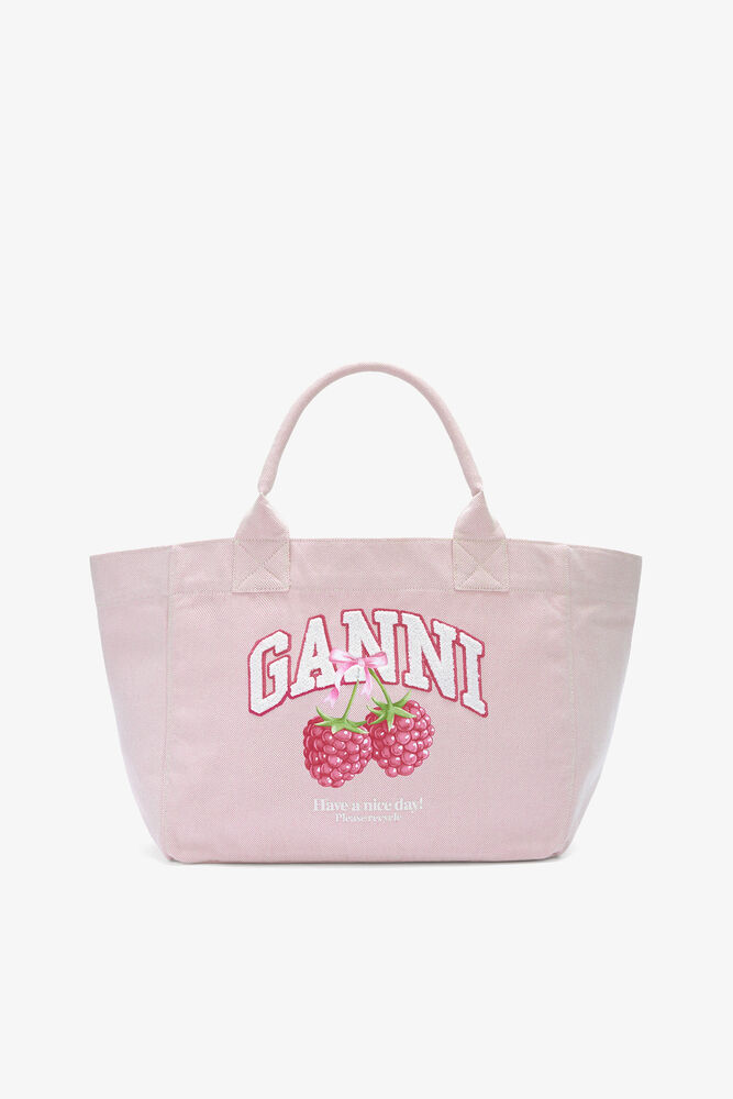 Tote Medium in Pink, Egret