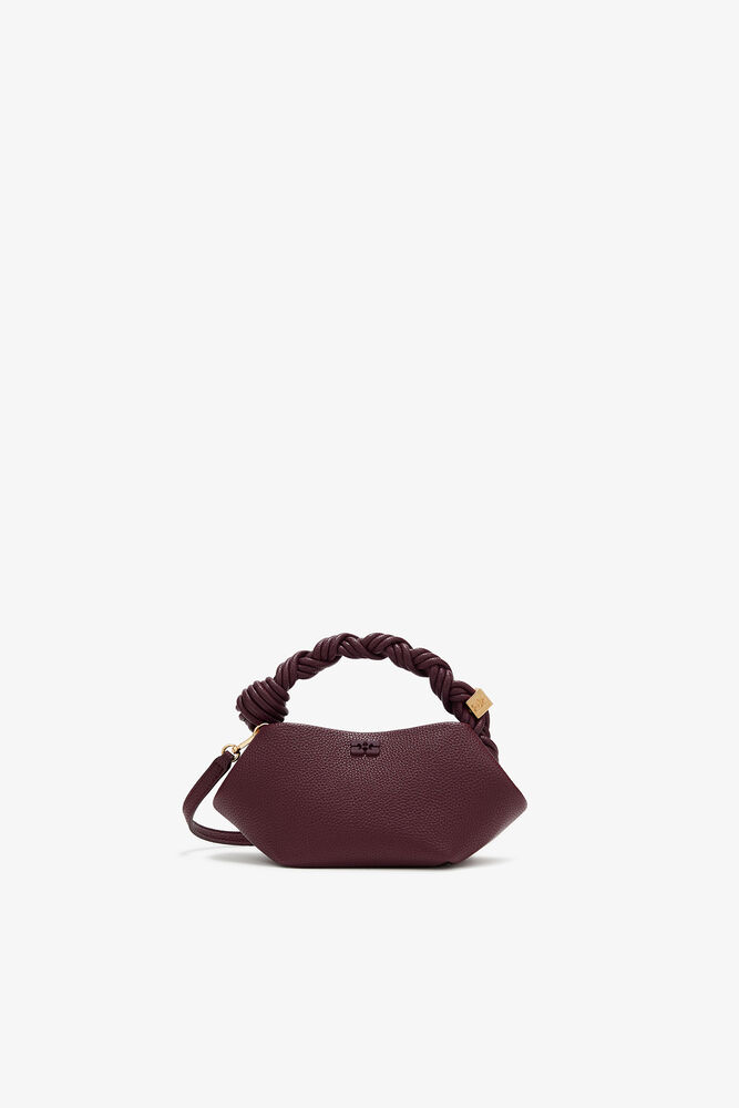 Mini Bou Bag in Grained Burgundy, Port Royale