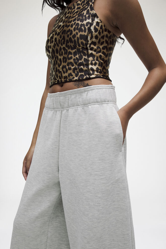 Brushed Softstreme Barrel-Leg Pants, Heathered Core Ultra Light Grey