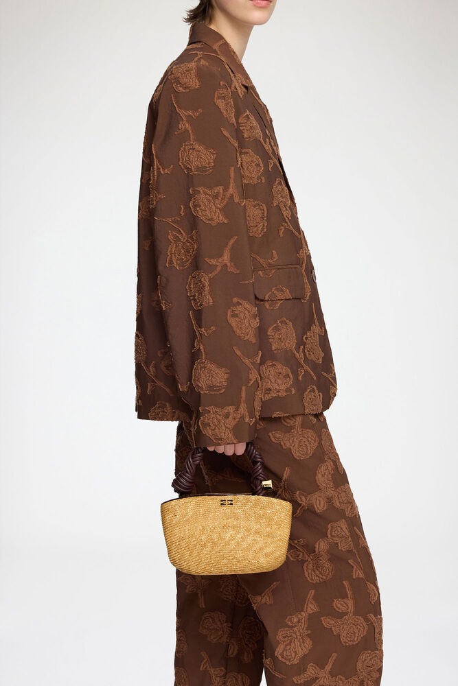 Mini Bou Bag in Straw, Italian Straw