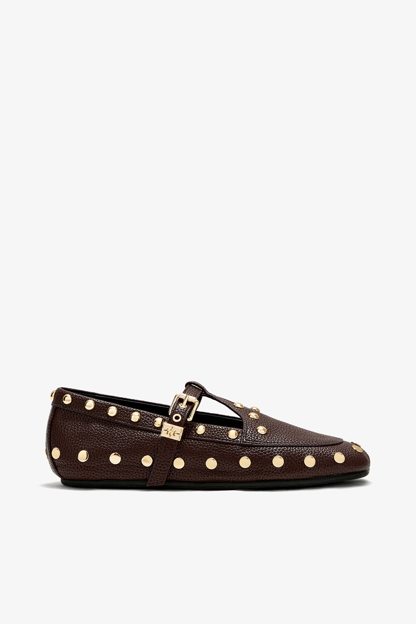 Mary Jenny-mokasiner i brune, Recycled Polyester, in colour Chicory Coffee - 1 - GANNI