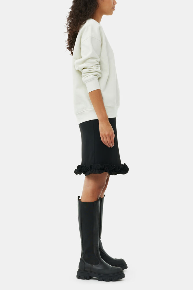 Boots Chelsea montantes à semelles crantées en noir, Black