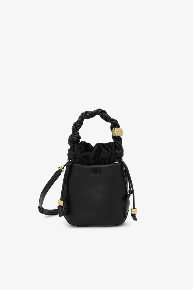 Black Mini Bou Bucket Bag, Black