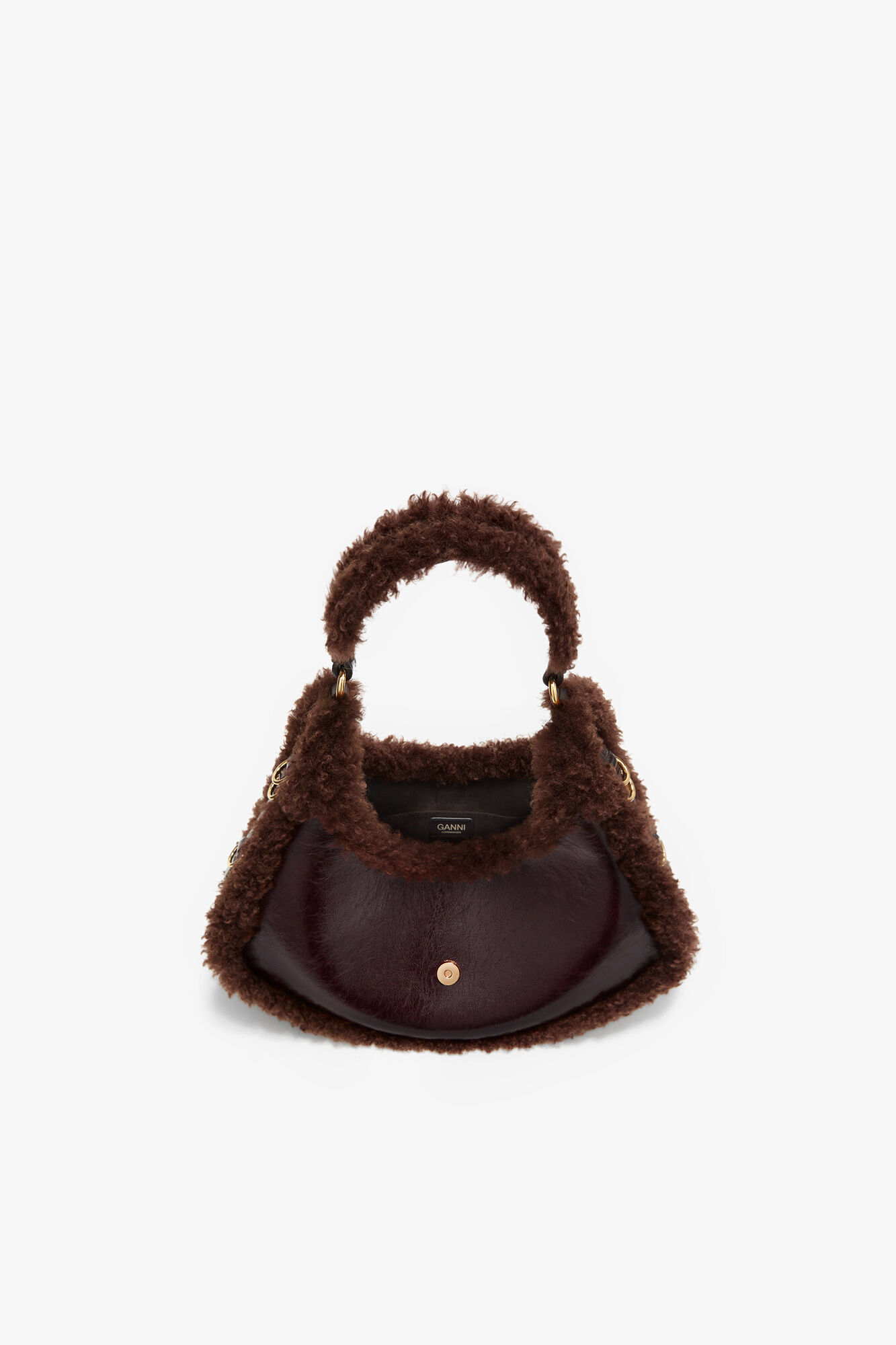 Kleine Kat Tasche in Braun, Polyester, in colour Demitasse - 3 - GANNI
