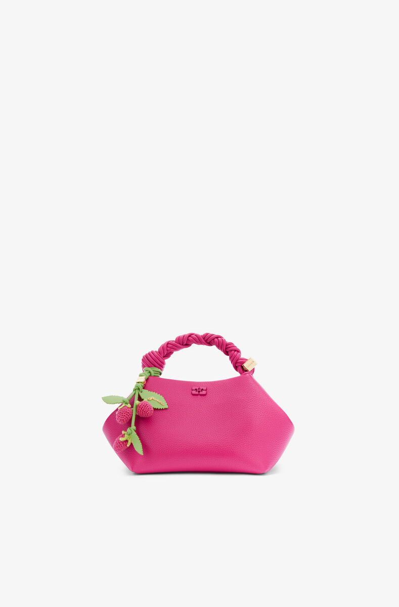 Raspberry Charm, Recycled Leather, in colour Raspberry - 2 - GANNI