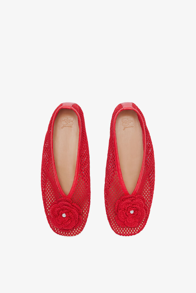 Jenny Ballerina in Red Mesh, Goji Berry
