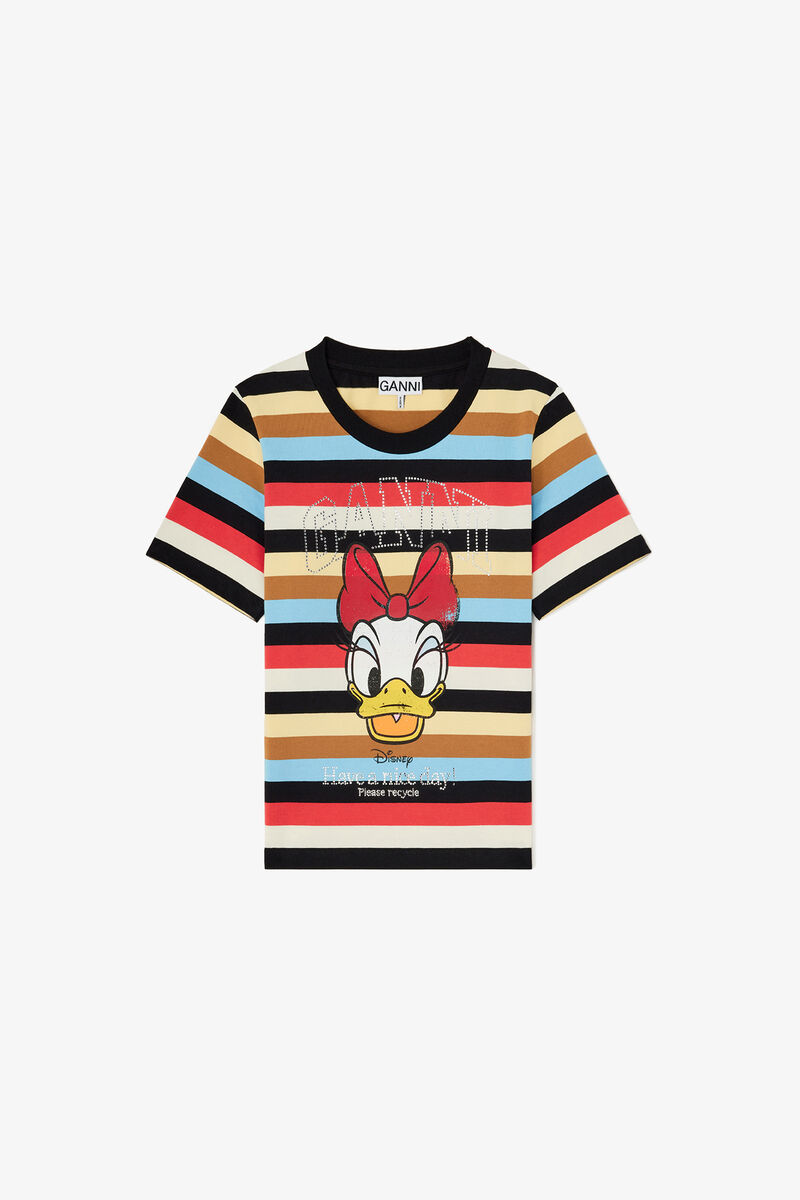 Baby Fit T-shirt with Daisy Duck, Organic Cotton, in colour Multicolour - 1 - GANNI