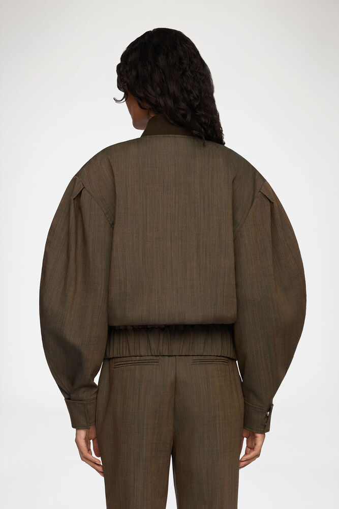 Bomber in Brown Wool Melange, Canteen