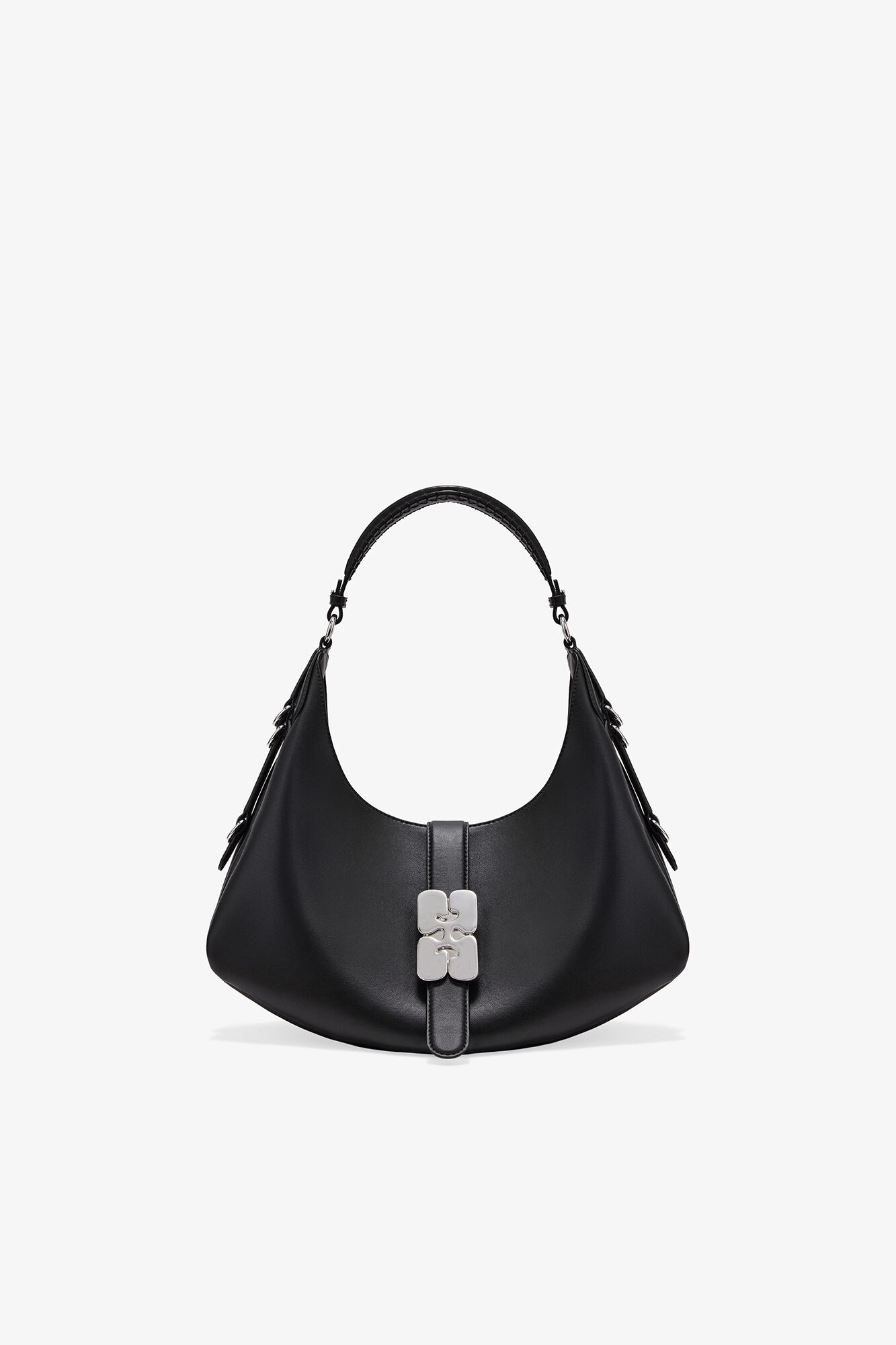 Petit sac Kat noir, Recycled Leather, in colour Black - 1 - GANNI
