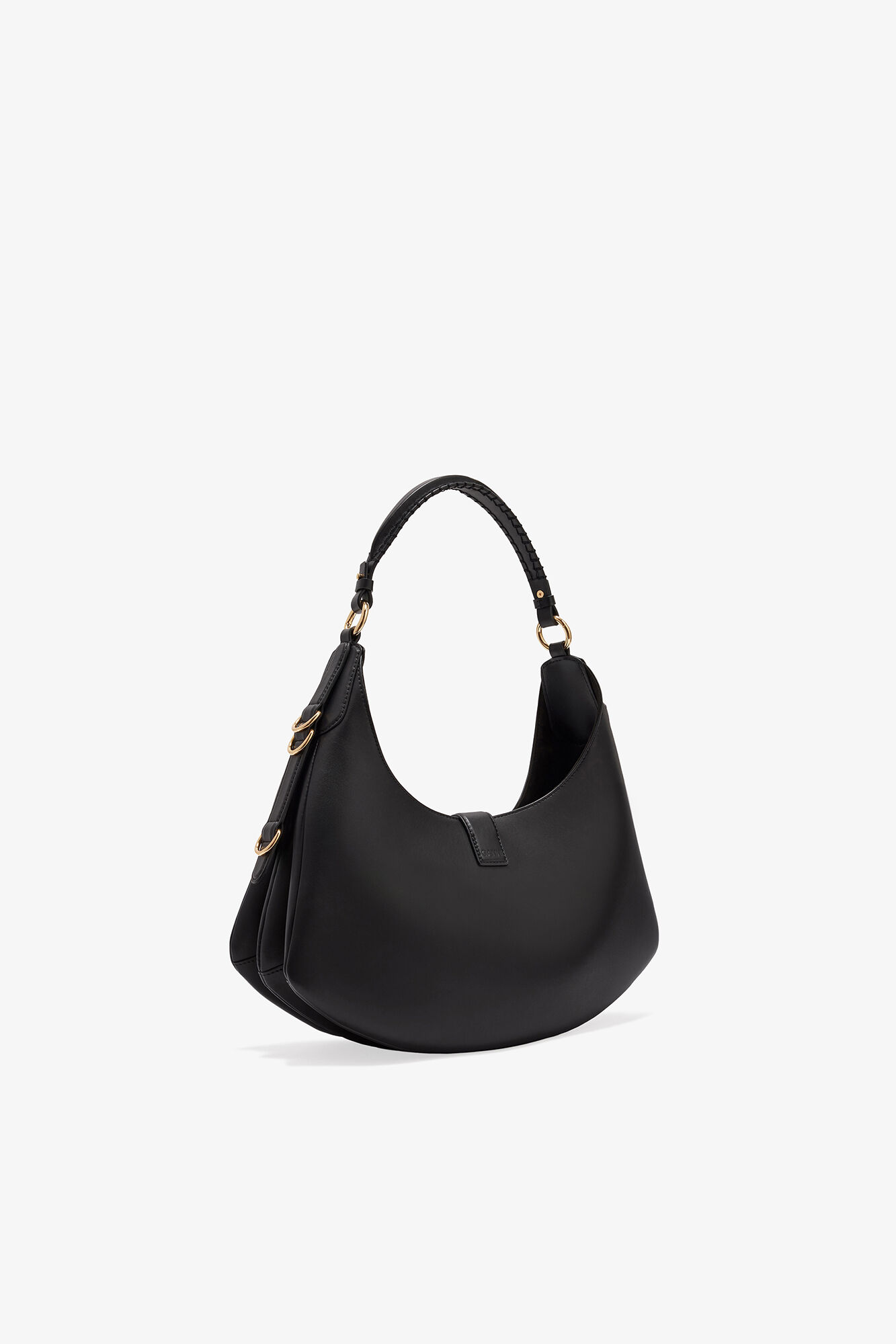 Petit sac Kat noir, Recycled Leather, in colour Black - 2 - GANNI