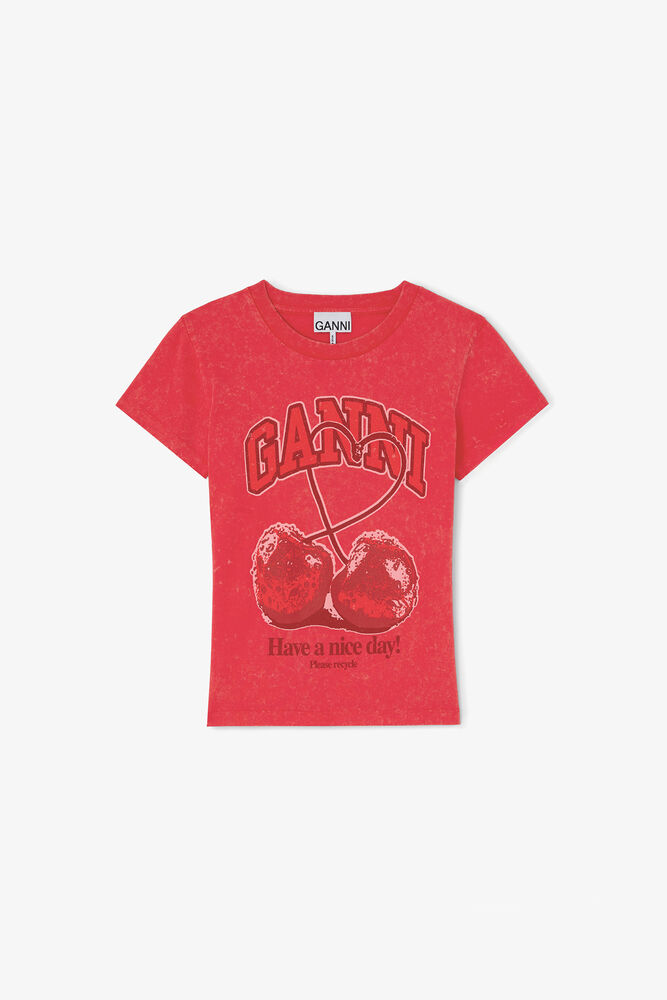 Baby Fit Future T-shirt with Cherry, High Risk Red