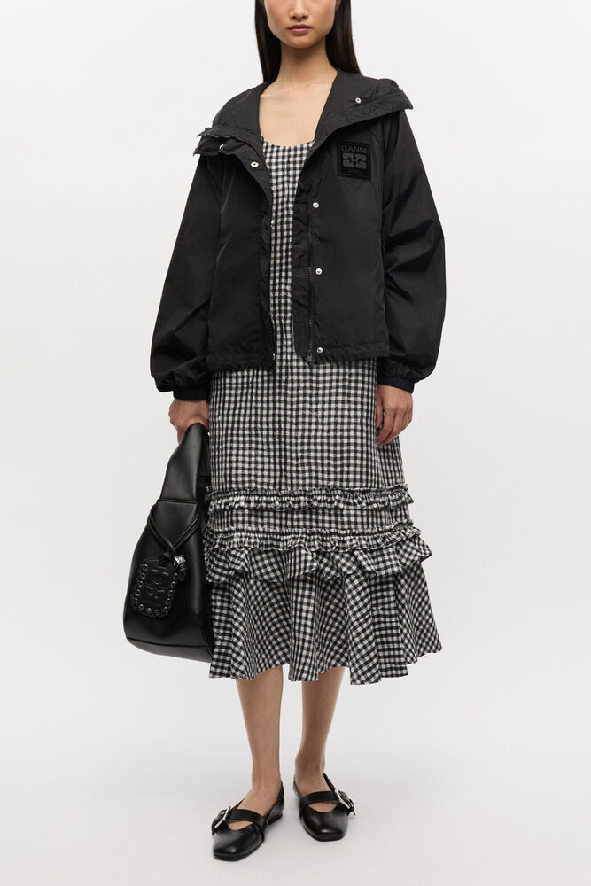 Black Nylon Jacket, Black