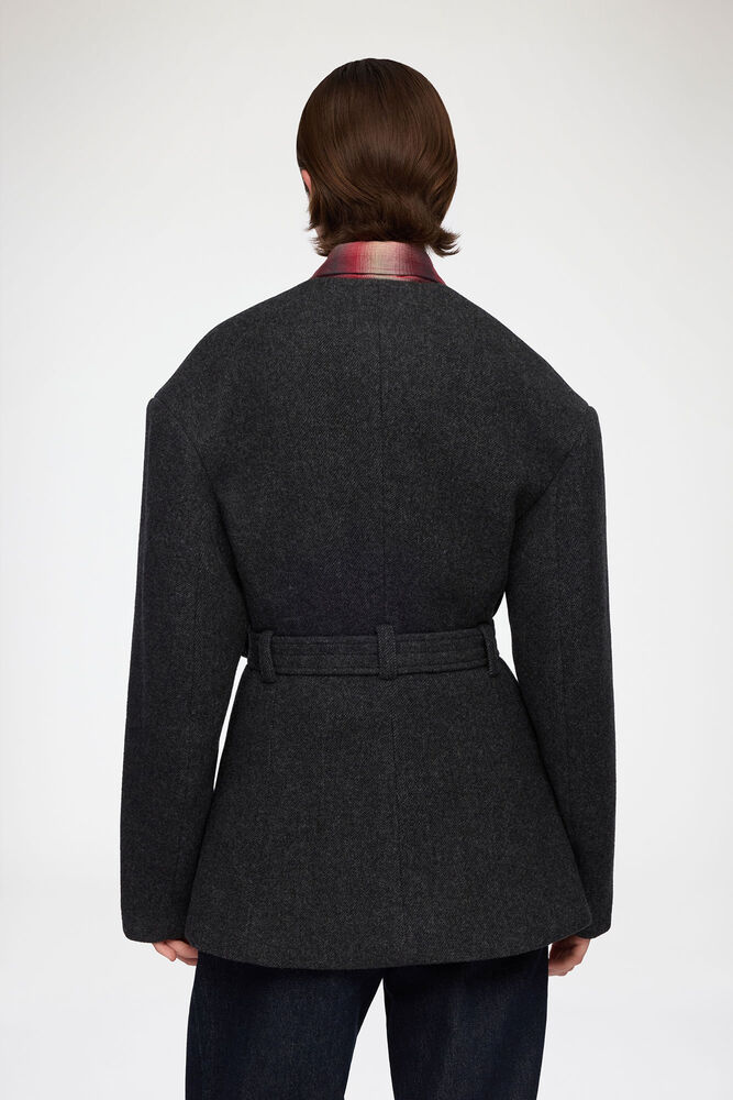 Jacket in Grey Wool, Phantom