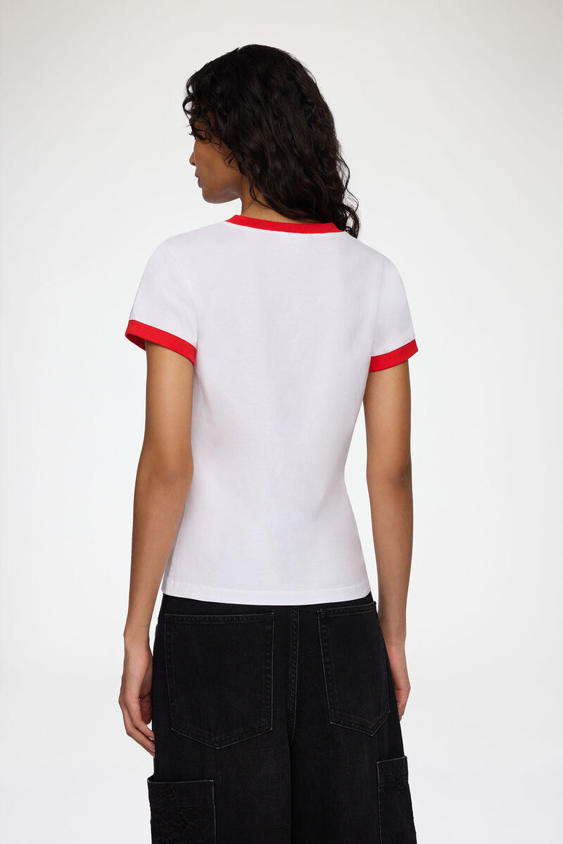 Baby Fit T-shirt with Minnie Mouse & Daisy Duck, Organic Cotton, in colour Bright White - 3 - GANNI