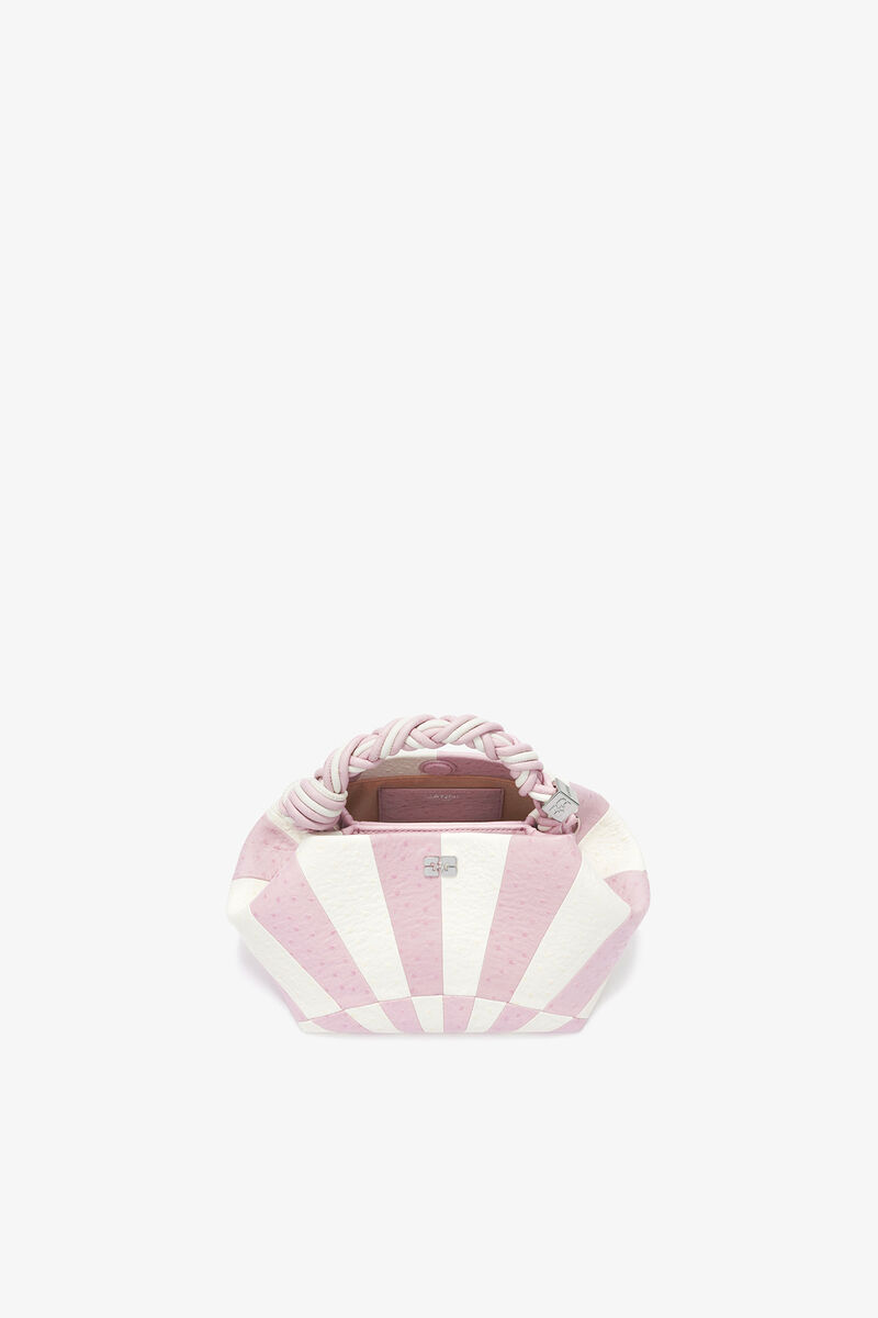 Lille Bou taske i lysrød circus, Recycled Polyester, in colour Lilac Snow - 3 - GANNI