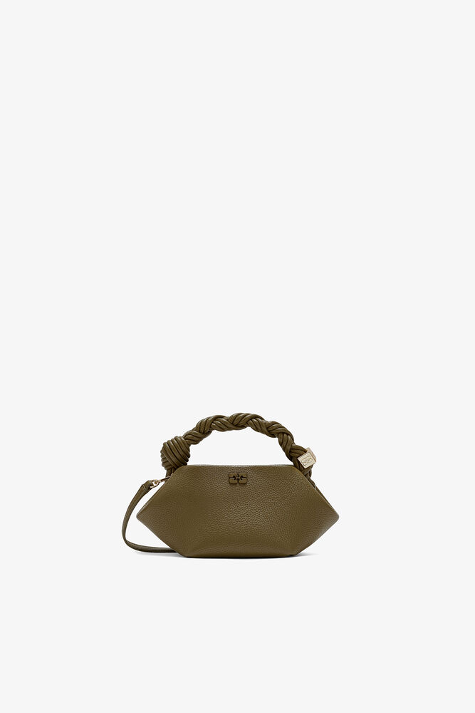 Mini-Bou-Tasche in Narbenoptik Grün, Military Olive