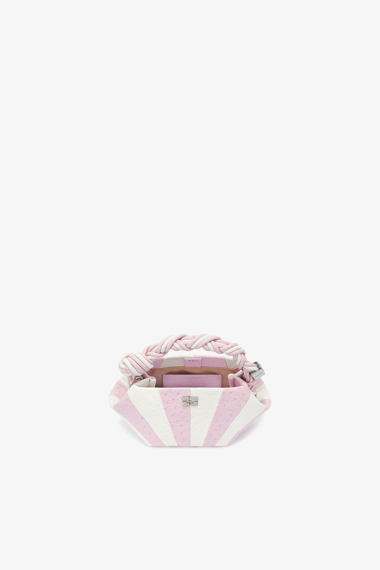Mini Bou Bag in Pink Circus, Recycled Polyester, in colour Lilac Snow - 3 - GANNI