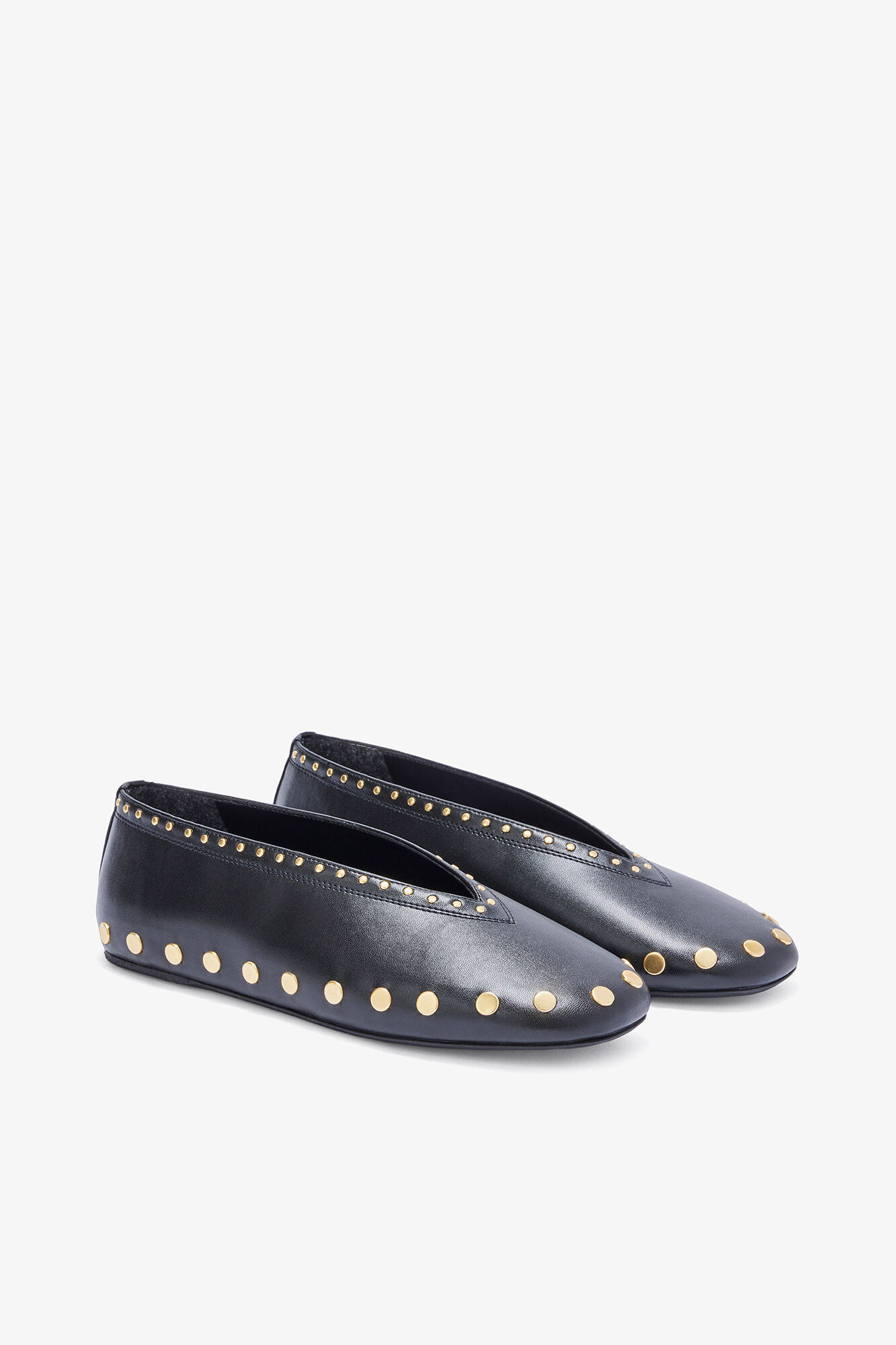 Jenny Ballerina in Black, Cotton, in colour Black - 2 - GANNI