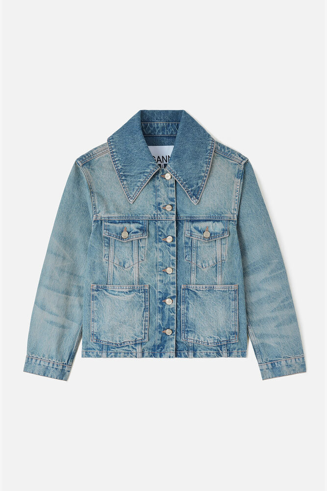 Rigid Denim Jacket, Mid Blue Vintage