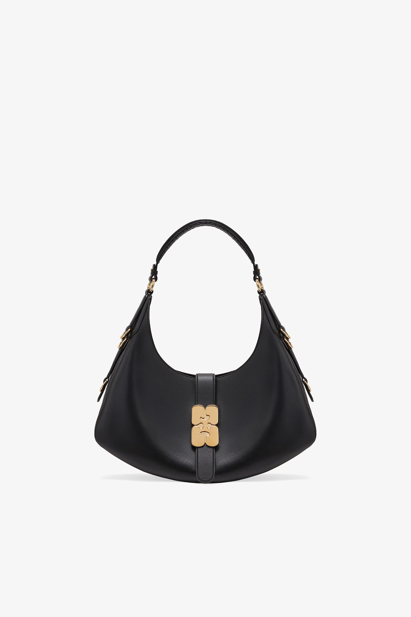 Petit sac Kat noir, Recycled Leather, in colour Black - 1 - GANNI