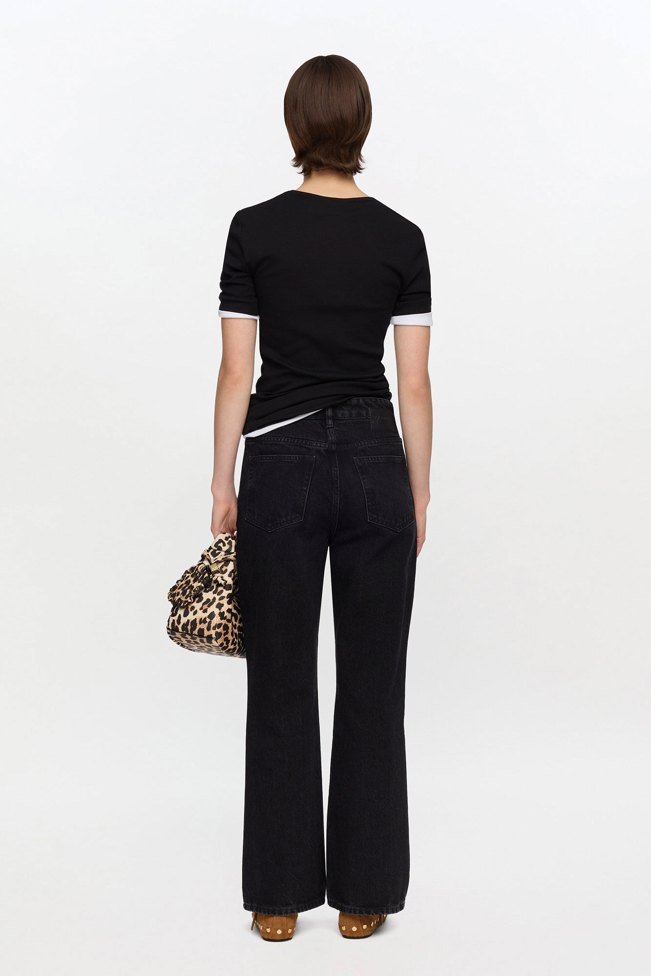 Jean Betzy noir, Organic Cotton, in colour Black Washed - 2 - GANNI