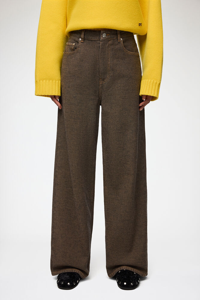 Lari Jeans in Neppy Denim, Chicory Coffee