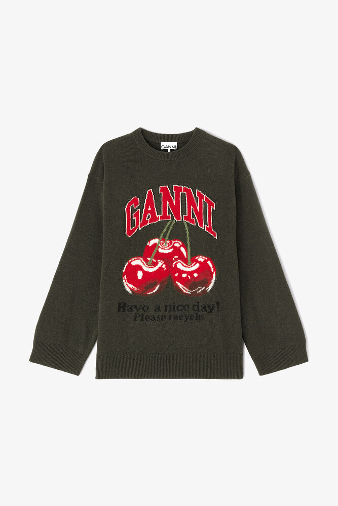 Oversized Graphic Sweater, Kalamata