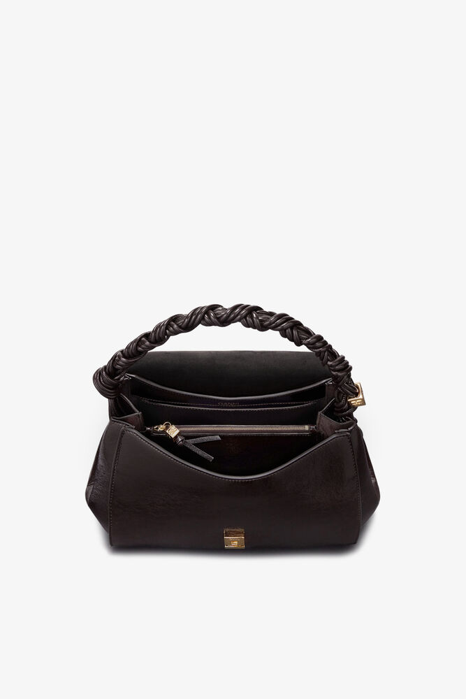 Very Bou Bag in Shine Brown, Demitasse