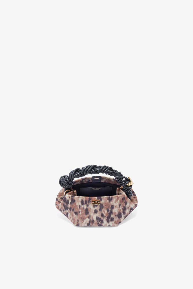 Mini Bou Bag in Printed Brown, Burro