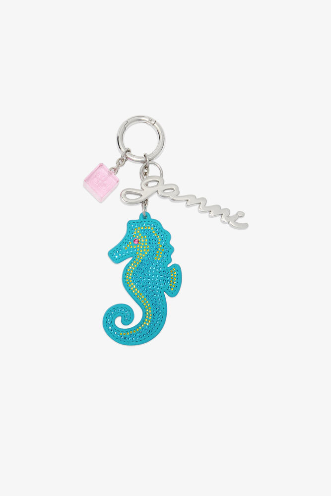 Seahorse Charm, Scuba Blue