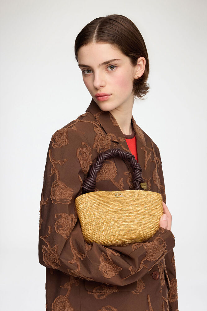 Mini Bou Bag in Straw, Italian Straw