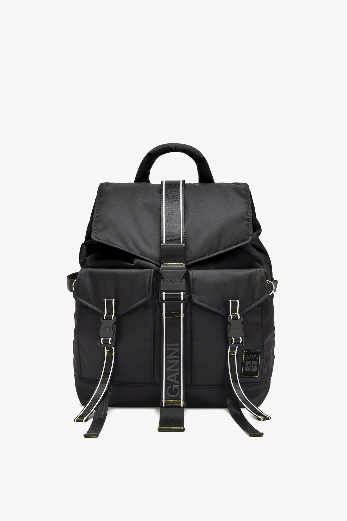 ♥︎GANNI backpack ブラック　美品　＊値下げ中 GANNI Backpack – Recycled Tech & Leopard Styles | GANNI US