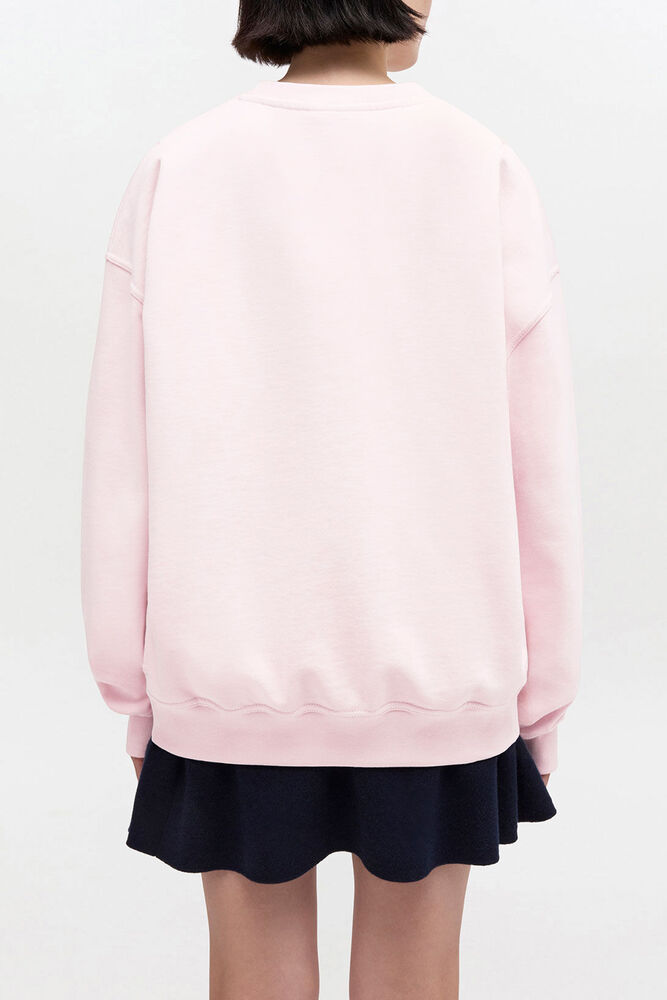 Sweatshirt with Poodle, Chalk Pink