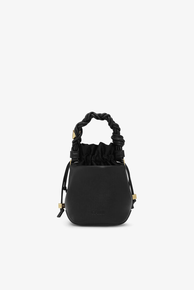 Black Mini Bou Bucket Bag, Black
