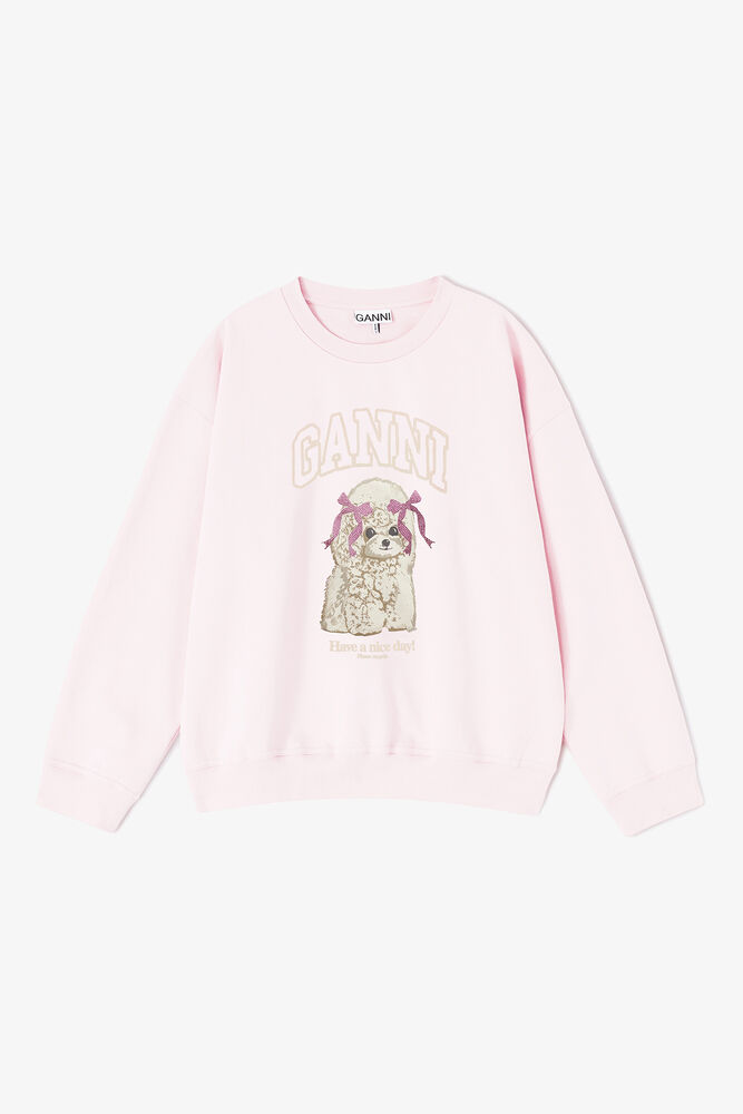 Sweatshirt with Poodle, Chalk Pink