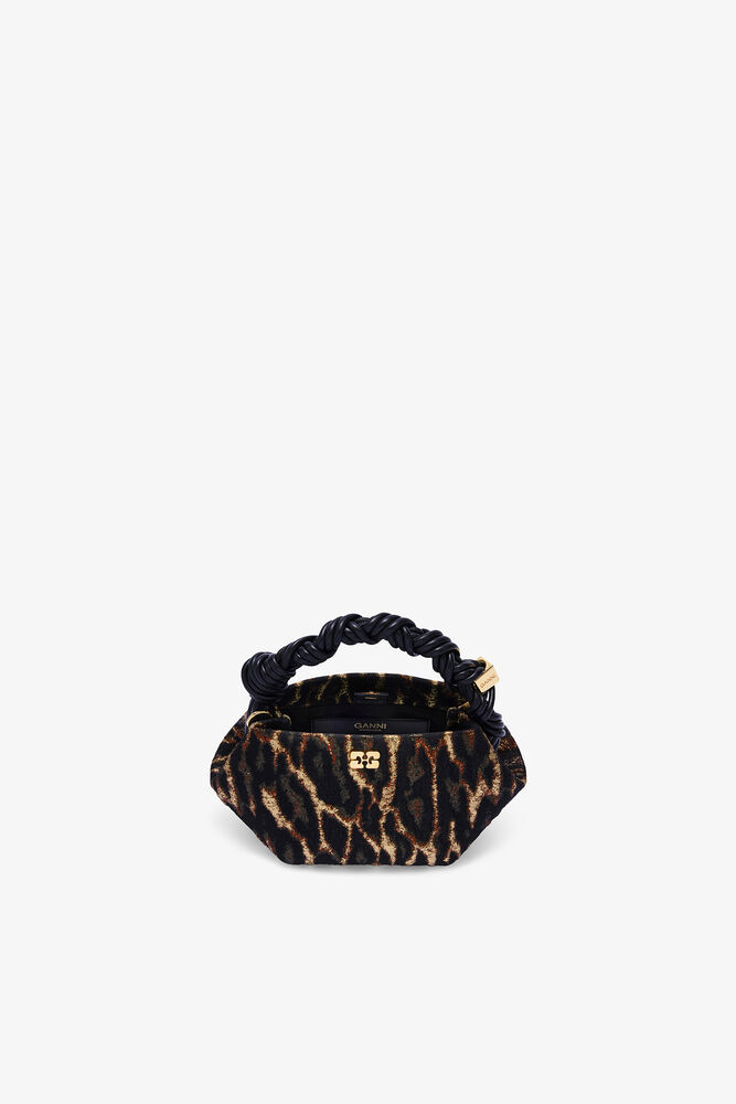 Mini Bou Bag in Metallic Cloque, Antique Bronze