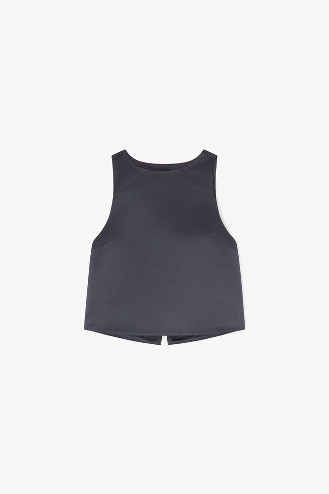 Top in Black Satin, Black
