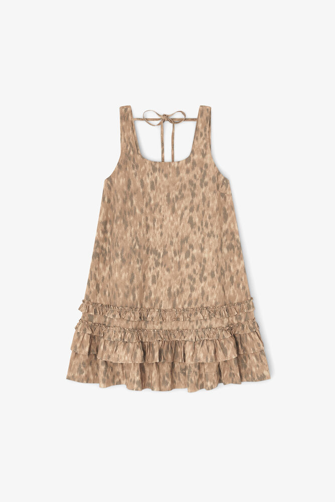 Dress in Printed Cotton, Burro