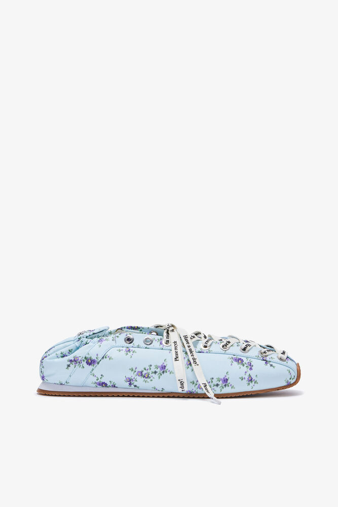 Sporty Ballerina in Blue Nylon, Iced Aqua