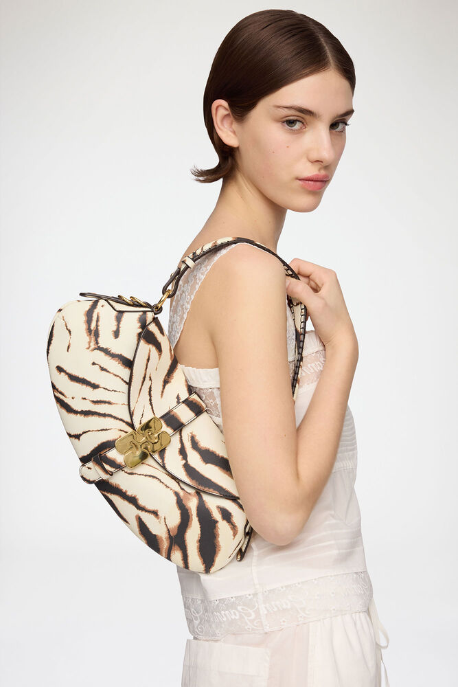 B-Kat Bag in Zebra, Egret