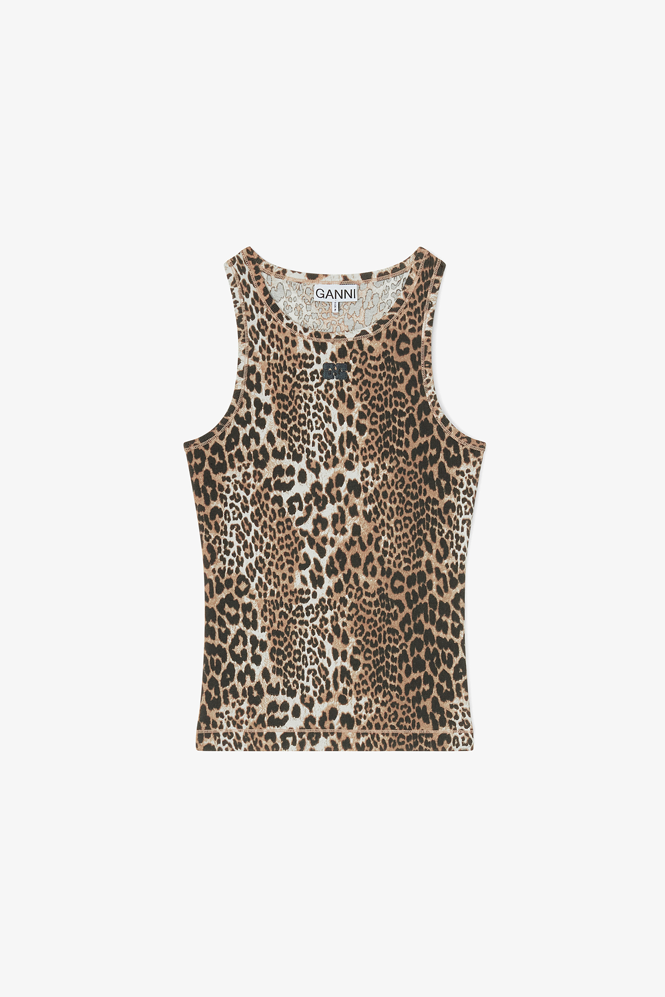 Tank Top in Leopard | GANNI US
