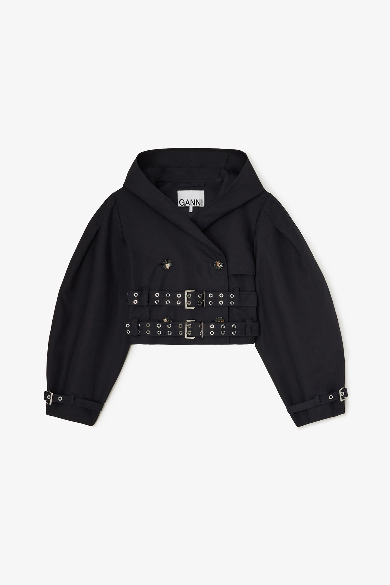 Trench Jacket in Double Cotton | GANNI US